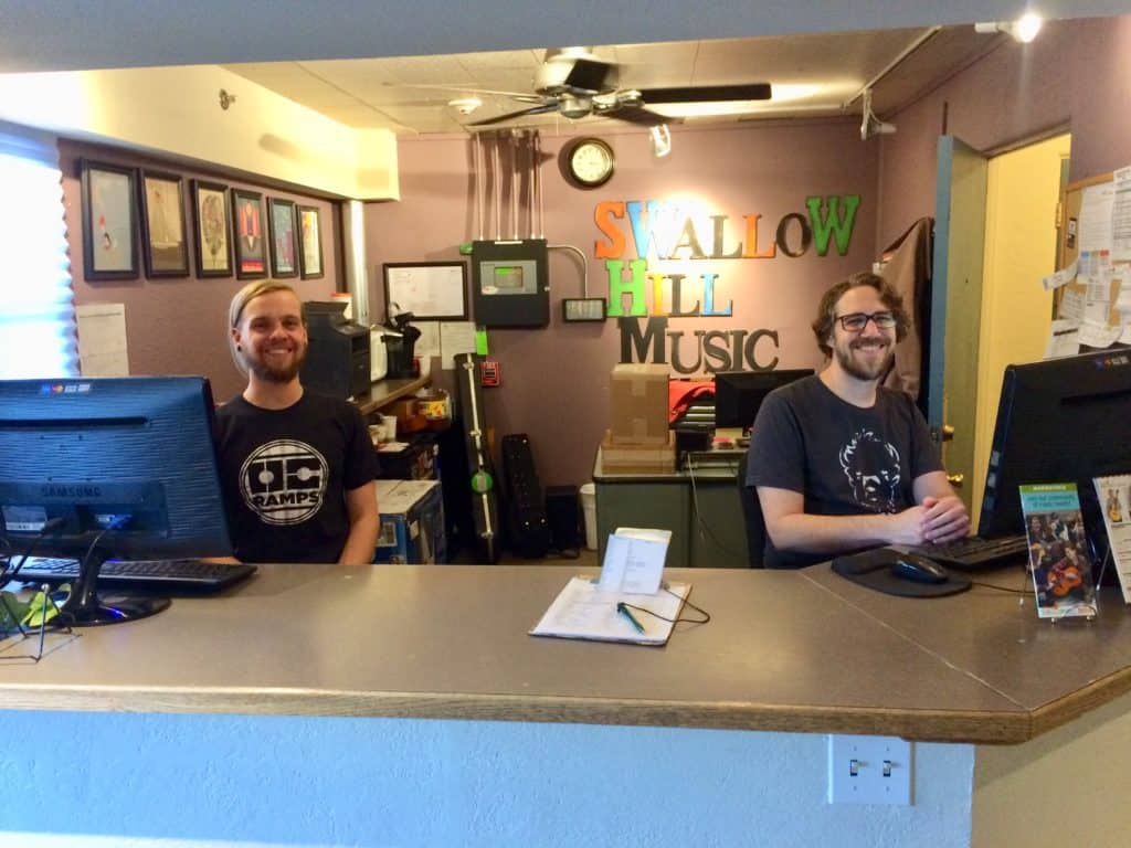 Front desk at Swallow Hill