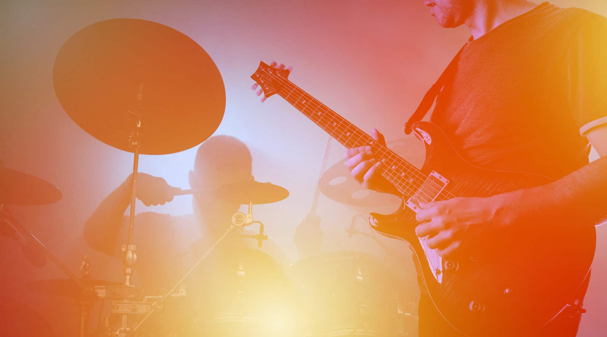 Band performing live during concert, gig Swallow Hill Music