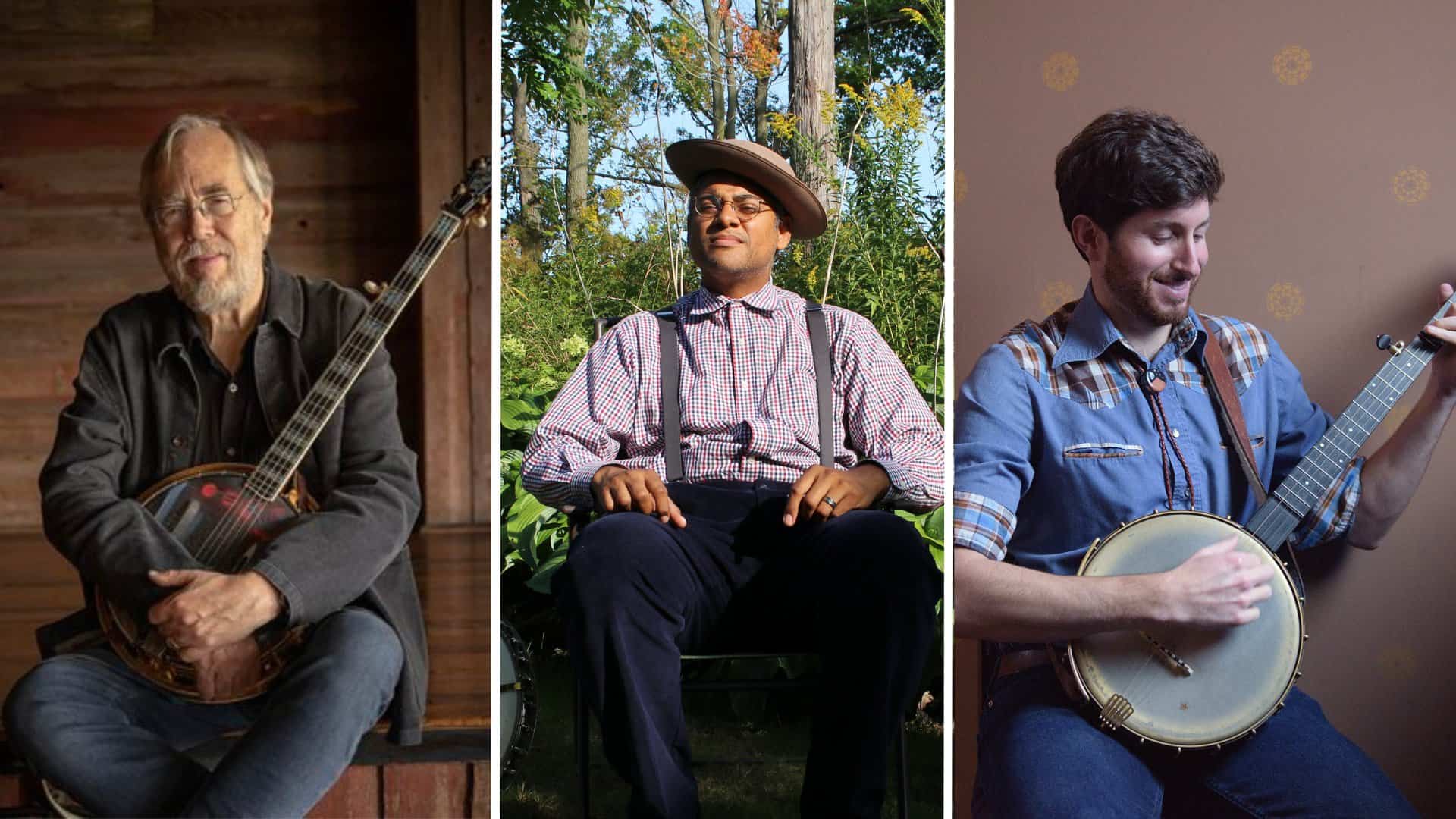 Tony Trischka, Dom Flemons, and Brad Kolodner - BanjoFest Artists