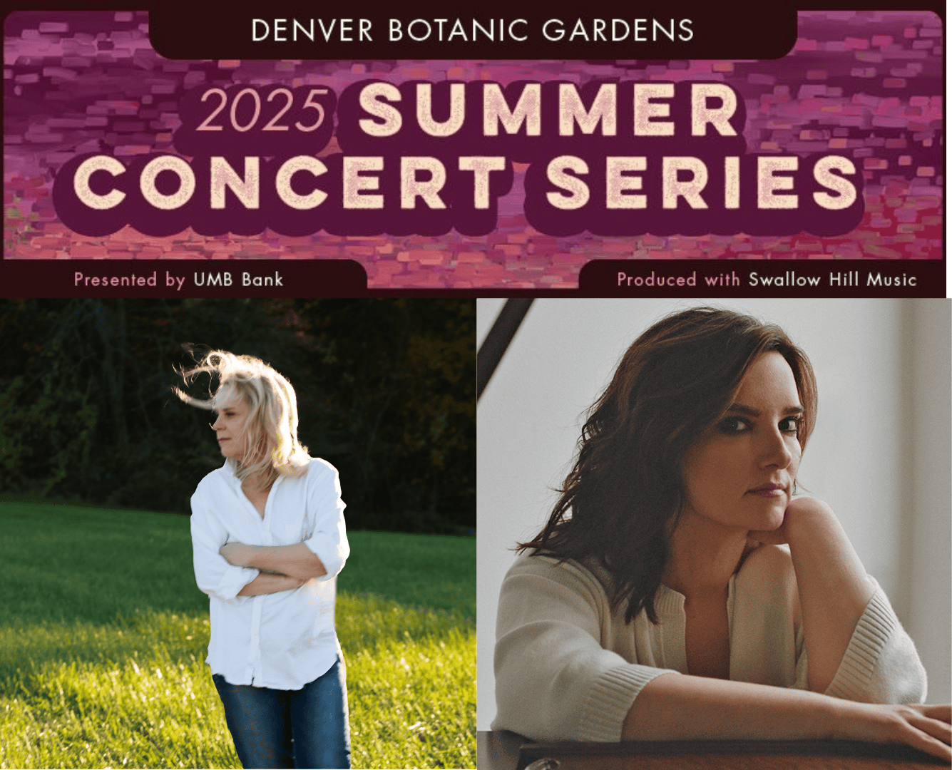 Mary Chapin Carpenter and Brandy Clark at the Denver Botanic Gardens Summer Concert Series