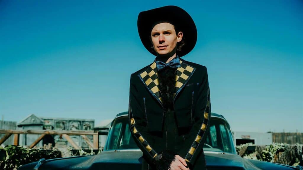 A portrait of musician Hayden Pedigo