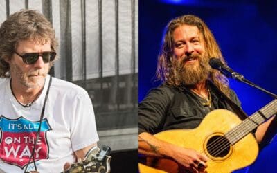 Sam Bush and phoffman (from Greensky Bluegrass) at Denver Botanic Gardens